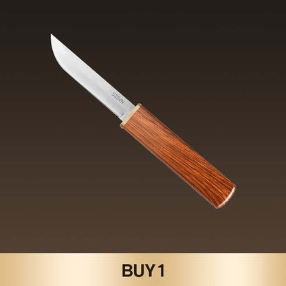 💥HOT SALE💥 2 in 1 Double Knife Set with Wooden Handle⚔️✨