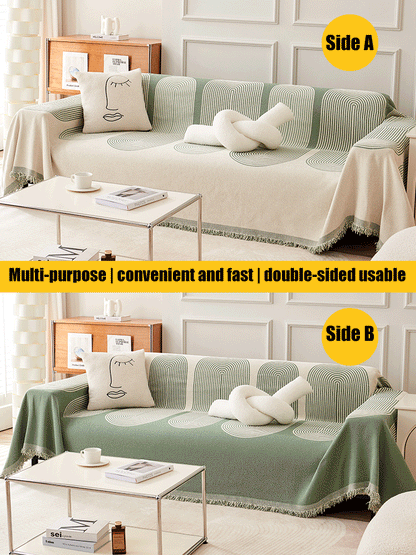 🔥 Free Shipping 🔥 Reversible Chenille Sofa Cover