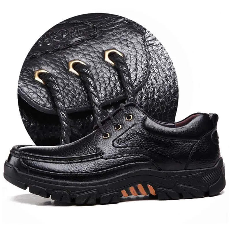 Christmas Sale⛄--40% OFF 🎁Mens Waterproof Non Slip Soft Sole Casual Genuine Leather Oxfords