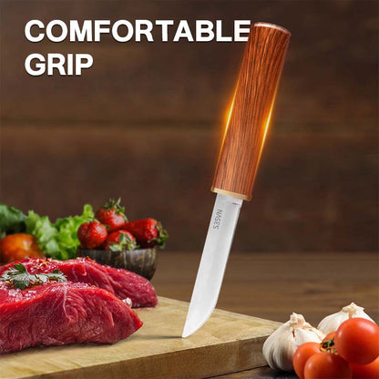 💥HOT SALE💥 2 in 1 Double Knife Set with Wooden Handle⚔️✨