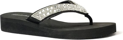 Women's Hollow Triangle Rhinestone Sandals