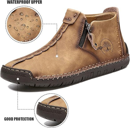 Men's zip-up casual shoes