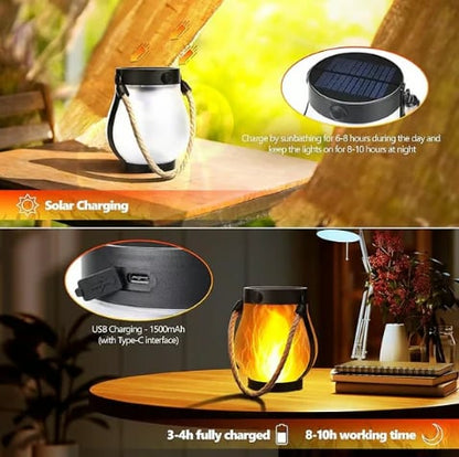 🔥Last Day Promotion 49% OFF🔥Dancing flame Solar Lantern Outdoor Lights