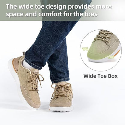 Orthopedic Casual Walking Shoes for Men - Comfortable Breathable with Arch Support, Shock Absorption, and Anti-slip Features