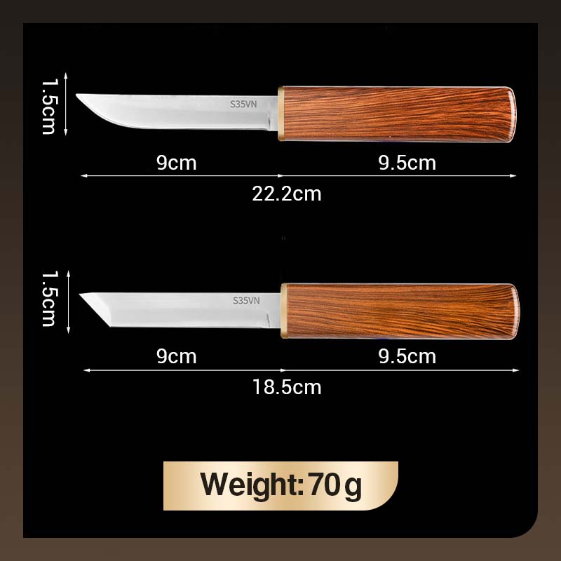 💥HOT SALE💥 2 in 1 Double Knife Set with Wooden Handle⚔️✨
