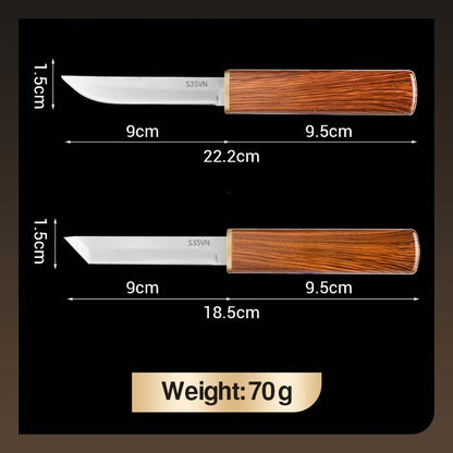 💥HOT SALE💥 2 in 1 Double Knife Set with Wooden Handle⚔️✨