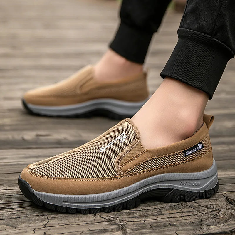 🔥LAST DAY 70% OFF🔥Men's Arch Support & Breathable and Light & Non-Slip Shoes - Proven Plantar Fasciitis, Foot and Heel Pain Relief.