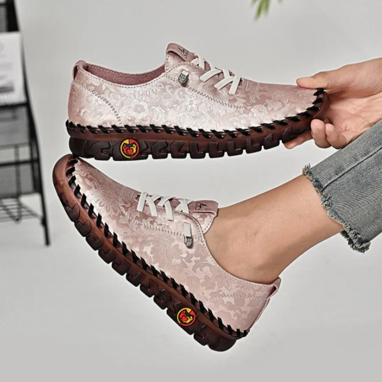 🔥Best Seller-Last Day Sale 60% OFF🔥Women's Hand-Stitched Uniqcomfy Wide Toe Box Leather Shoes