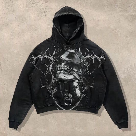 Oversized skull hoodie