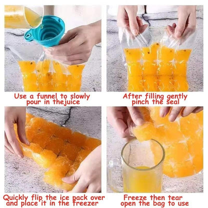 50 Counts Ice Maker Bags with Funnels🧊