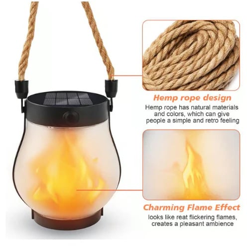 🔥Last Day Promotion 49% OFF🔥Dancing flame Solar Lantern Outdoor Lights
