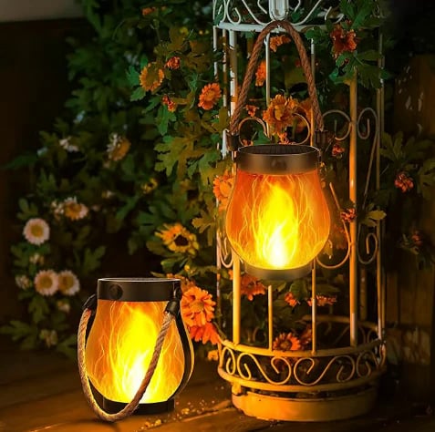 🔥Last Day Promotion 49% OFF🔥Dancing flame Solar Lantern Outdoor Lights