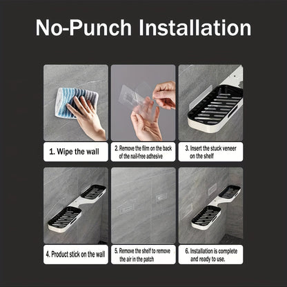 Rotatable Bathroom Storage Rack