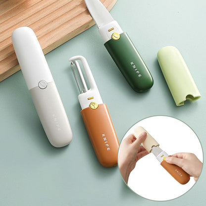 🔥🔥🔥Limited Time Offer $10🔥🔥🔥 - Portable Compact 2-in-1 Fruit Knife and Peeler